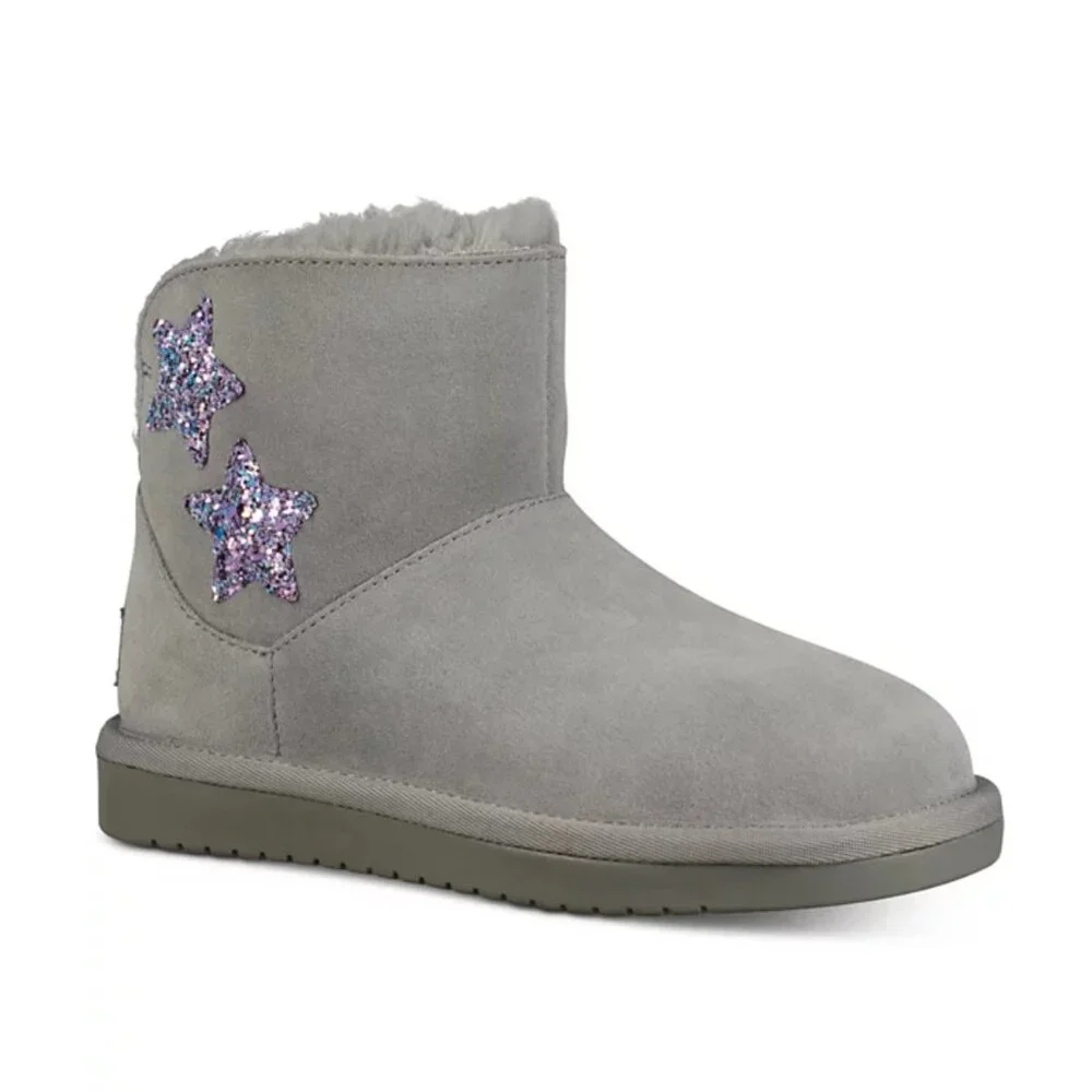 NWT Koolaburra By UGG Girl's Koola Star Mini Booties Size 4